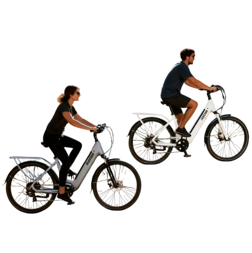 Bicicleta eléctrica urbana VARSTROM 28", motor 250W, batería 43,2V 13Ah, autonomía 120 km, 7 velocidades, marco de aluminio, frenos de disco, portaequipajes