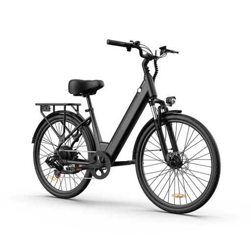 Bicicletta elettrica da città URLIFE per adulti, motore 250W, batteria 36V 13Ah, pneumatici da 26", 7 velocità Shimano, freni a disco, forcella ammortizzata