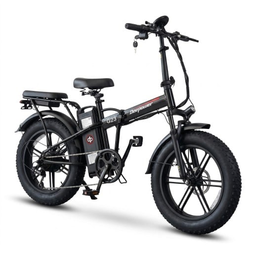 Bicicletta elettrica da fuoristrada DEEPOWER G23 Motore 90 Nm Batteria 48 V 17,5 Ah Pneumatici fat bike 20 x 4 pollici Display LED Nero Per