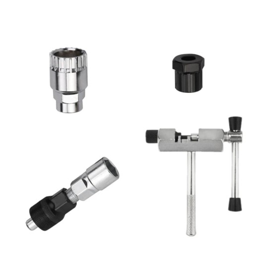 Bicycle Repair Tool Set 4pcs Flywheel Remover Crank Puller Chain Cutter Bottom Bracket Tool Maintenance for Mountain and Road Bikes