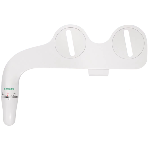 Bidet Attachment for Toilet Seat Double Nozzle with Adjustable Water Pressure Non-Electric Shower System for European Toilets Hygienic Comfort