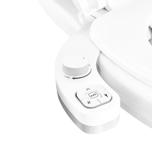 Bidet neelectronic SAMODRA cu duză dublă auto-curățare pentru spălare frontală și dorsală, accesoriu pentru toaletă, instalare ușoară, capac WC igienic