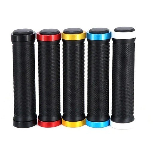 Bike Grips 132 x 22.2 mm Lockable Rubber Grips Non-Slip Waterproof Soft Handlebar Grips Mountain Bike Accessories