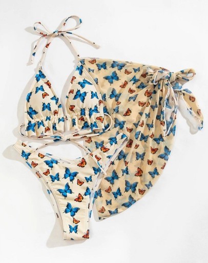 Bikini damskie z szalikiem P367