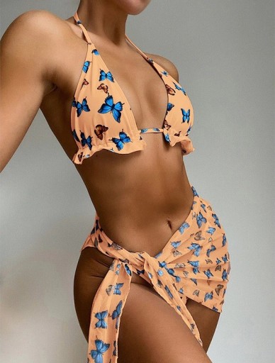 Bikini damskie z szalikiem P367