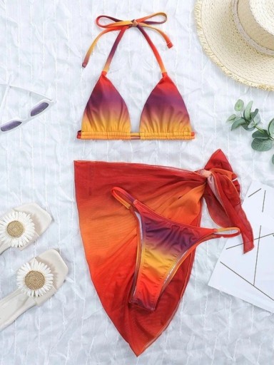 Bikini de damă cu eșarfă