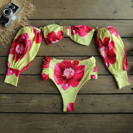 Bikini de damă cu mâneci lungi P987