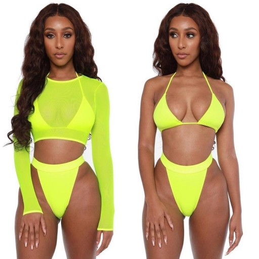 Bikini pentru femei și top crop P349