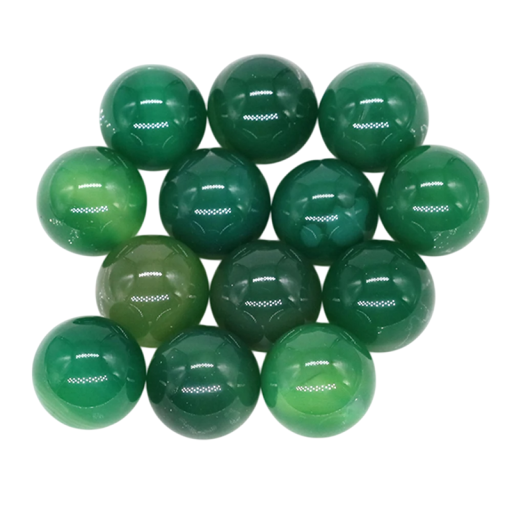 Bile de agat verde natural 16 mm 5 buc. Mărgele pentru confecționarea bijuteriilor, pietre minerale, crearea de bijuterii de costum, decorare