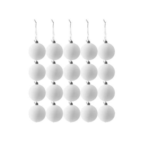 Bile de Crăciun din catifea luxoasă 20 buc 6 cm Ornamente elegante suspendate pentru bradul de Crăciun pentru decorarea festivă a casei