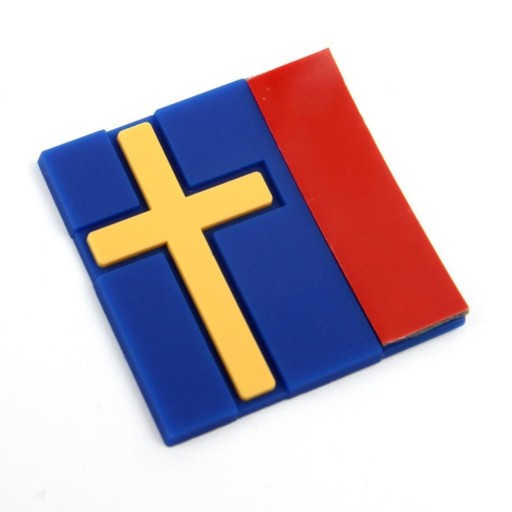Bilklistermærke med svensk flag