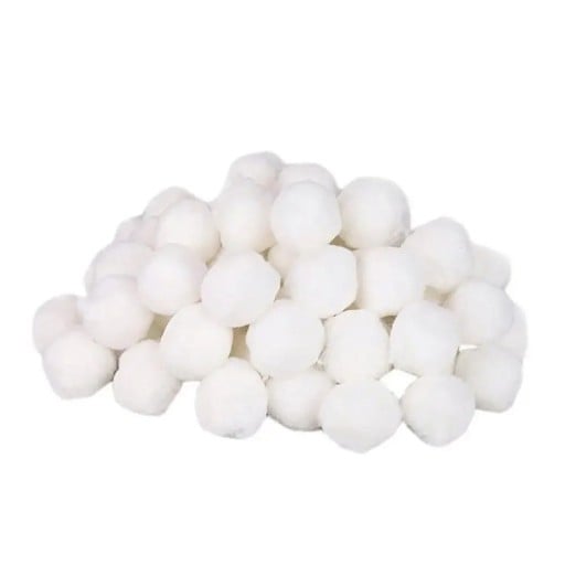 Billes filtrantes en fibre de 200 g pour le nettoyage des filtres et de l'eau des piscines Vata pour filtres Pour aquariums, étangs et systèmes
