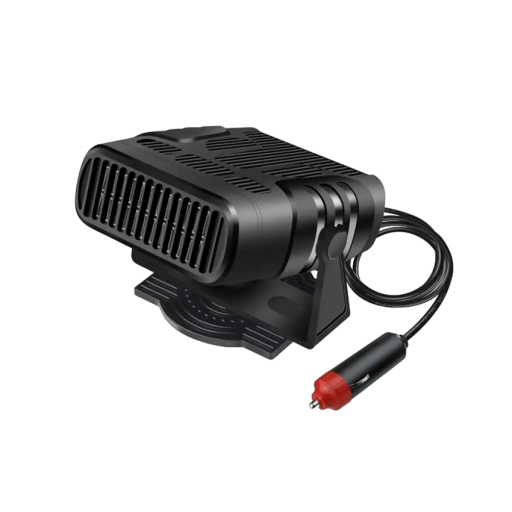 Bilvarmer og ventilator 12 V, 120 W, 360° rotation, 12 x 10 x 7,2 cm