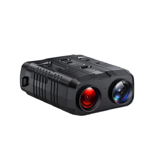 Binocular Night Vision Telescope Rechargeable Night Vision Telescope Observation Distance in Darkness 300 m Photo and Video Recording Function 5x Magnification Hunting Equipment 20 x 15 x 6 cm