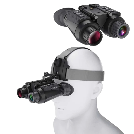 Binokulární dalekohled s nočním viděním s uchycením na hlavu Profesionální binokulární dalekohled 4K UltraHD 36MP