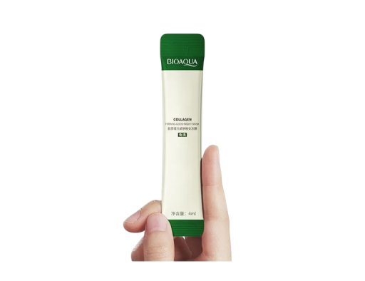 BIOAQUA Maschera idratante al collagene per il viso da notte Illuminante Rassodante Cura della pelle Rigenerazione e nutrimento 30 pz