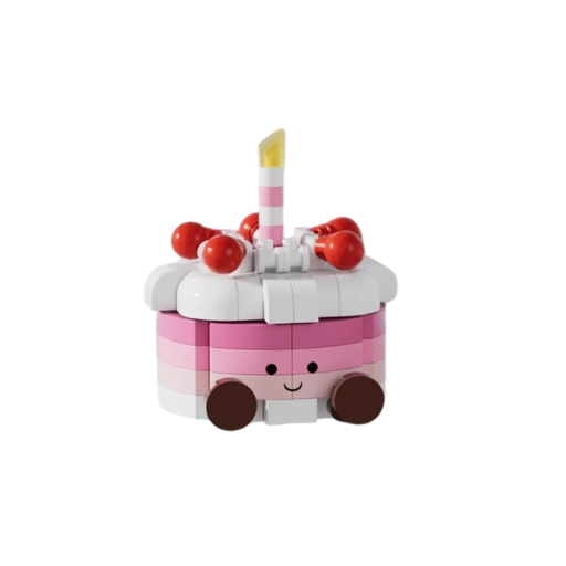 Birthday Cake Building Set 4.0 x 4.15 x 4.55 cm 138 pcs Micro Blocks of Sweets Creative Mini Bricks for Children 8+ and Adults Decoration