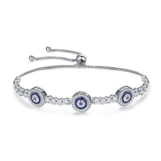 Blå øjenarmbånd til kvinder