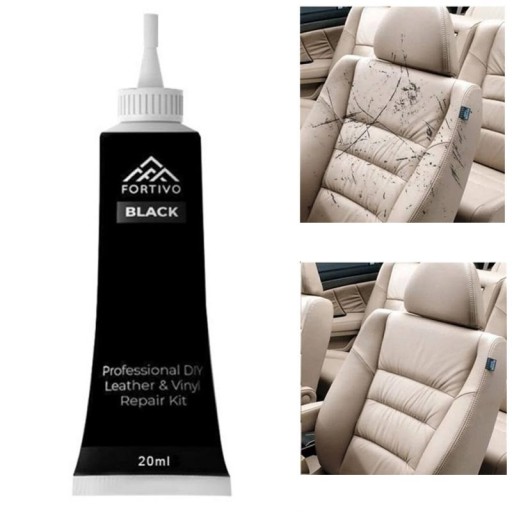 Black Leather and Upholstery Repair Cream