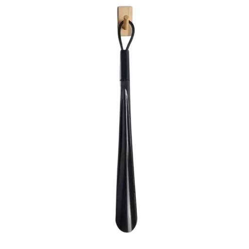 Black Plastic Shoe Horn 48 cm Long Flexible Shoe Aid Helper for Putting on Shoes Durable Plastic Shoe Horn