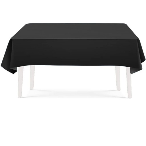 Black Tablecloth 137 × 274 cm Rectangular Black Tablecloth for Dining Celebrations Party Table Decoration