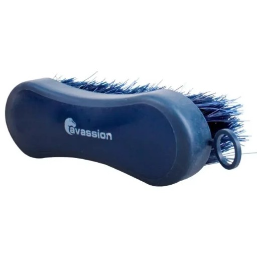 Blauer Gummibürste mit Borsten für die Pferdepflege Massagebürste zur Reinigung von Fell, Mähne und Schweif Entfernung von Flöhen und Zecken Reitzubehör
