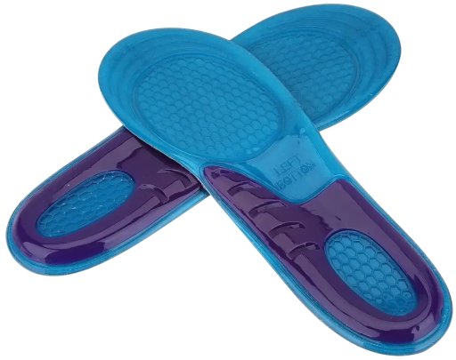 Blauwe gel schoeninlegzolen Schokabsorptie Comfortabel lopen Hiel- en voetboogverlichting Geschikt voor dagelijks gebruik