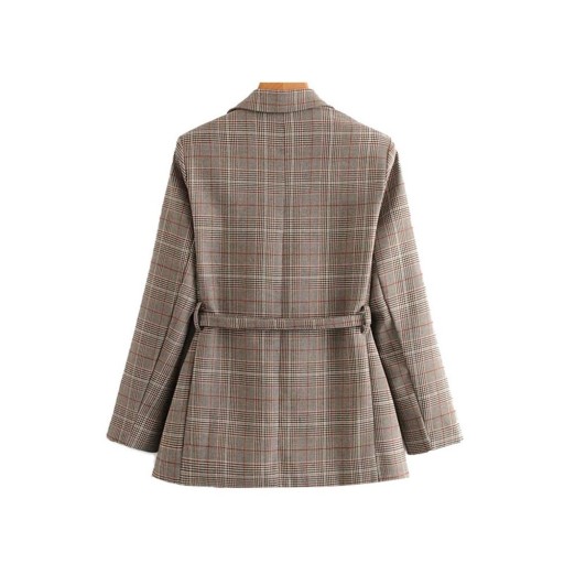 Blazer a quadri da donna