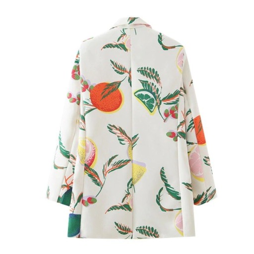 Blazer da donna con motivo di frutta