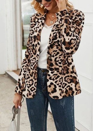 Blazer dama leopard