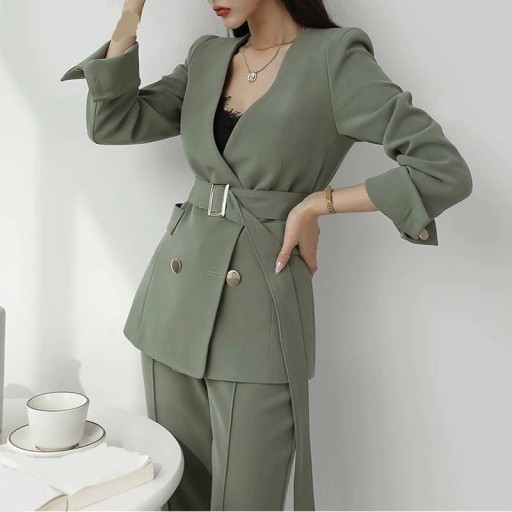 Blazer e calças femininas B1215