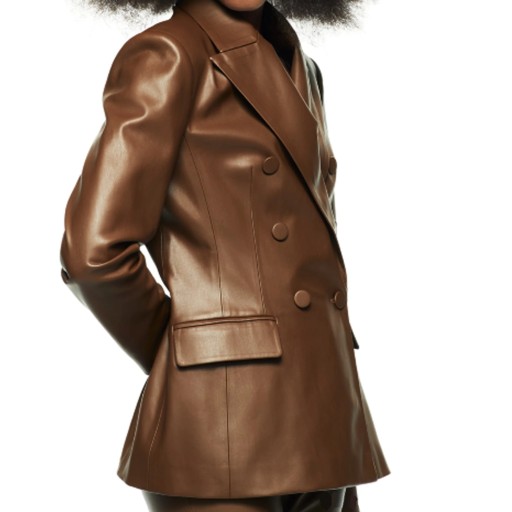 Blazer en cuir pour femmes P2354