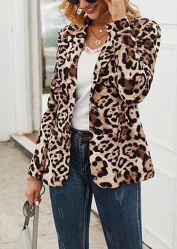 Blazer leopardato da donna