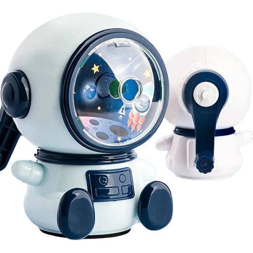 Bleistiftspitzer in Astronautenform, manueller Spitzer mit verstellbarem Getriebe, Bleistiftspitzer für Kinder, 11 x 10 x 7 cm