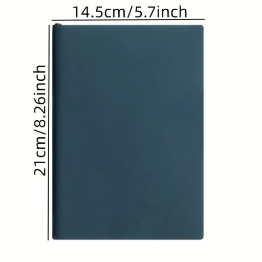 Bloc de notas A5 colorido sin hebilla. Elegante cuaderno para la escuela, la oficina y la planificación diaria con hojas rayadas.