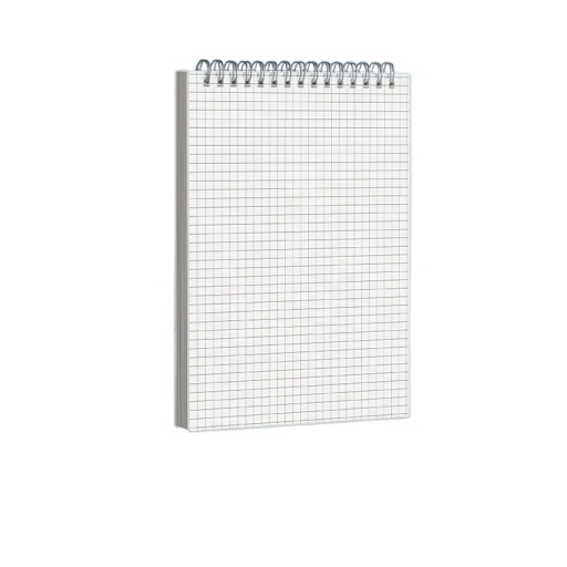 Bloc de notas A5 de 204 x 140 mm, cuaderno de espiral cuadriculado, 80 hojas, cuaderno para la escuela o la oficina