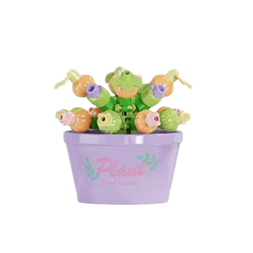 Bloemenboeket Conifeer 5 x 5 x 5,2 cm 69 st Mini bouwset micro stenen DIY bloemenblokken creatieve set voor kinderen decoratie cadeau unisex
