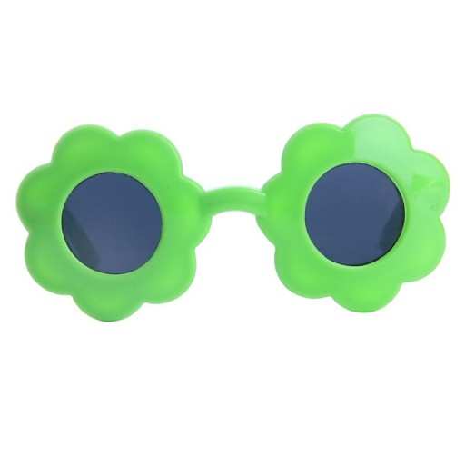 Bloemvormige zonnebril voor een pop