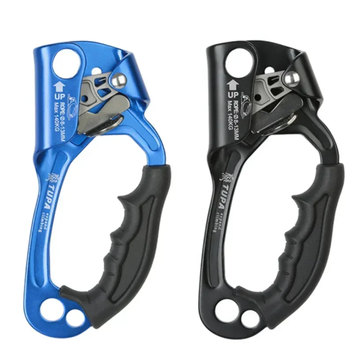 Blokant manual pentru cordelina de escaladă 8–13 mm Dreapta Mână Echipament de escaladă de siguranță Dispozitiv de blocare Capacitate 140 kg 9x19 cm
