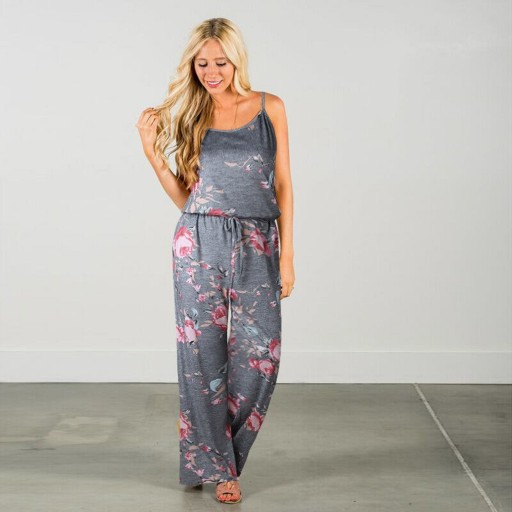 Blomsterjumpsuit til kvinder