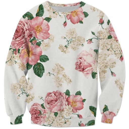 Blomstersweatshirt