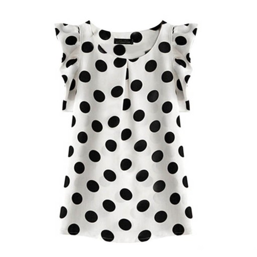 Blouse à pois pour femmes