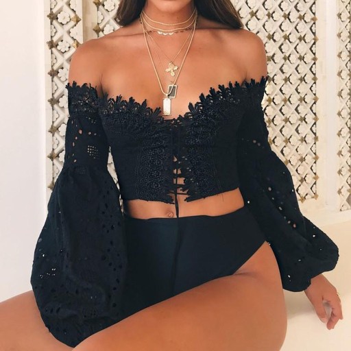 Blouse en dentelle pour femmes A1048
