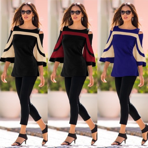 Blouse Femme à Manches Élargies