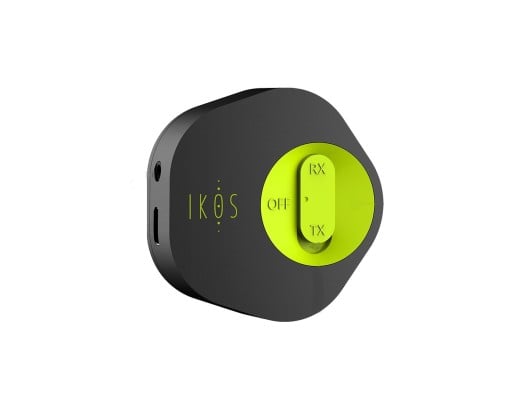 Bluetooth 5.0 audio adaptér 2v1 přijímač a vysílač pro zařízení s jackem 3,5 mm Přepínač RX a TX Nabíjení Micro USB Rozměry 5,7 x 5,6 cm