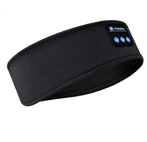 Bluetooth 5.0 Sleeping Headphones in Fabric Headband Worn Over Ears or Eyes Battery Life 7 Hours Range 10 m Music Control Dimensions 27 x 10 cm