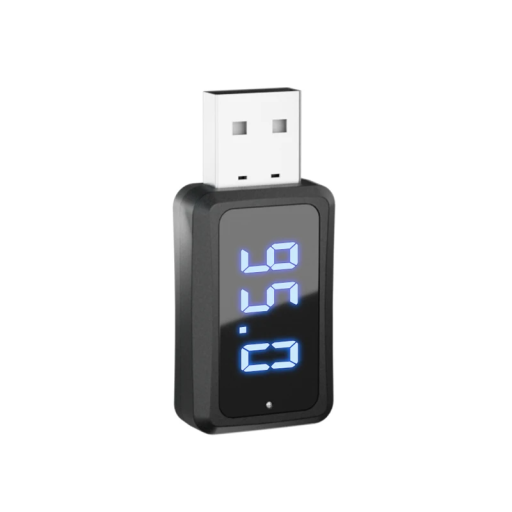 Bluetooth 5.3 FM adó és vevő autós USB audio adapterhez, mini tápegység, 5V-os kihangosító hívás, FM rádió lejátszás, szünet, hívás