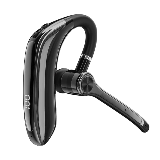 Bluetooth-Freisprech-Headset. Kabelloses Headset mit Umgebungsgeräuschunterdrückung. Headset mit Doppelmikrofon