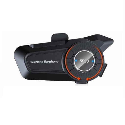 Bluetooth Headset for Full-Face Helmets with Voice Control, Bluetooth 5.3, 60-Hour Battery Life, Dual Phone Support and Water Resistance