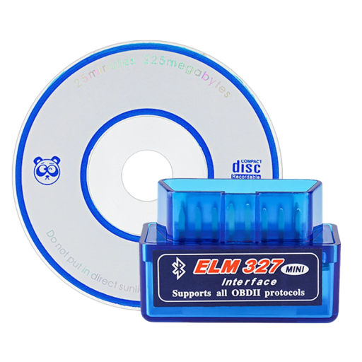 Bluetooth OBD2 diagnostik af biler V2.1 til Android og Windows Fejldetektor OBD interface med CD Compact 4,7 x 2,5 x 3,1 cm